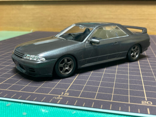 【写真】アオシマ ザ・スナップキット R32 GT-R 素組/ローダウン