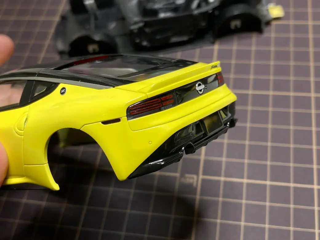 アオシマ THE SNAPKIT NISSAN RZ34 フェアレディZ リアビューの画像