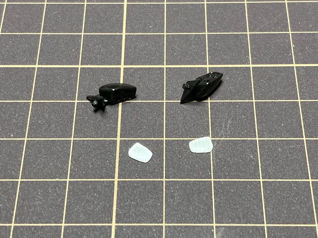 アオシマ THE SNAPKIT NISSAN RZ34 フェアレディZ サイドミラー加工後の画像