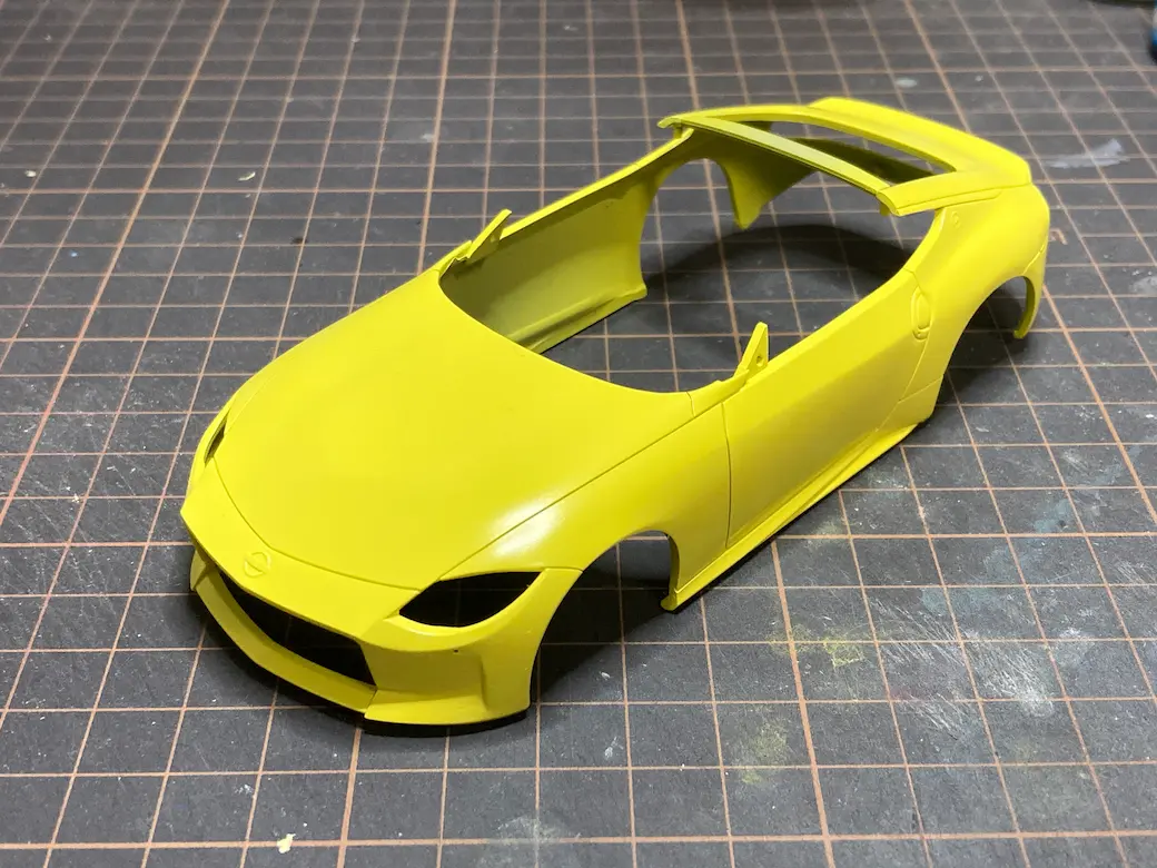 アオシマ THE SNAPKIT NISSAN RZ34 フェアレディZ ボディカラー塗装後の画像