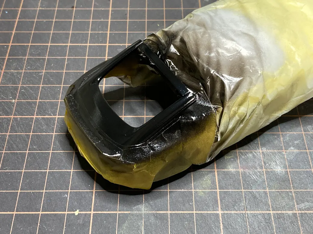 アオシマ THE SNAPKIT NISSAN RZ34 フェアレディZ ボディのブラック部分塗装の画像