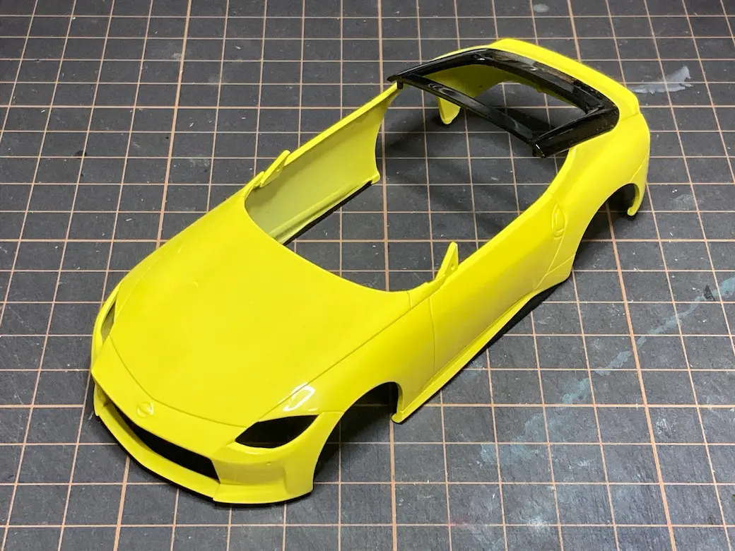 アオシマ THE SNAPKIT NISSAN RZ34 フェアレディZ ボディ塗装完了後の画像