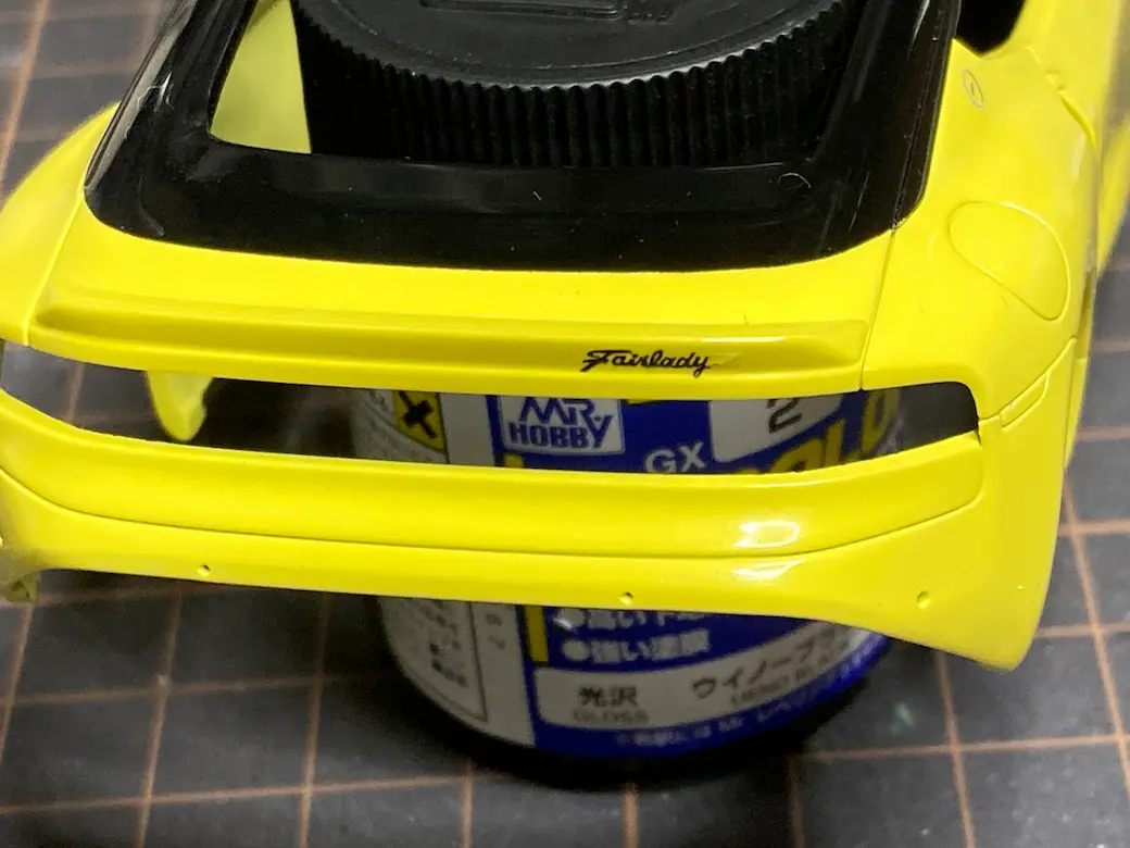 アオシマ THE SNAPKIT NISSAN RZ34 フェアレディZ リアエンブレム塗装の画像