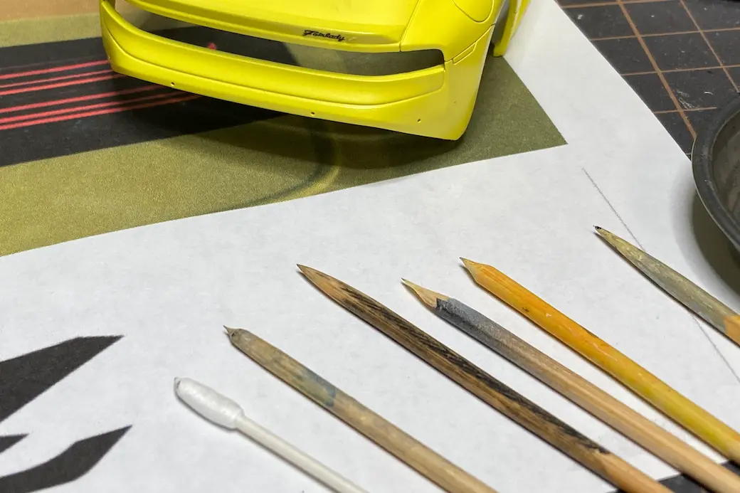 アオシマ THE SNAPKIT NISSAN RZ34 フェアレディZ リアエンブレム手書き表現の画像