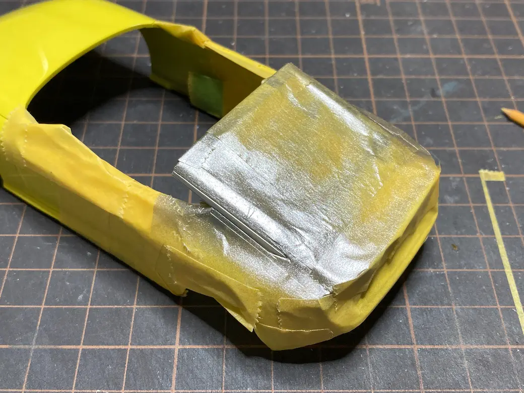 アオシマ THE SNAPKIT NISSAN RZ34 フェアレディZ サイド部シルバー塗装の画像