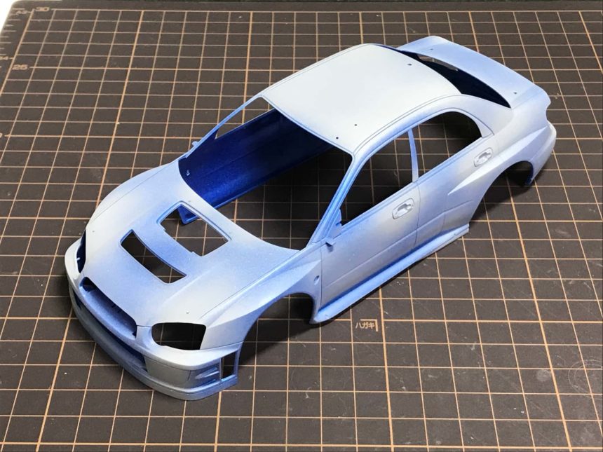 【画像】TAMIYA 1/24 SUBARU IMPREZA WRC '05 捨てサフ〜