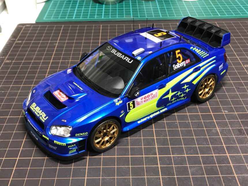 【画像】タミヤ 1/24インプレッサWRC モンテカルロ'05 完成した状態：前面