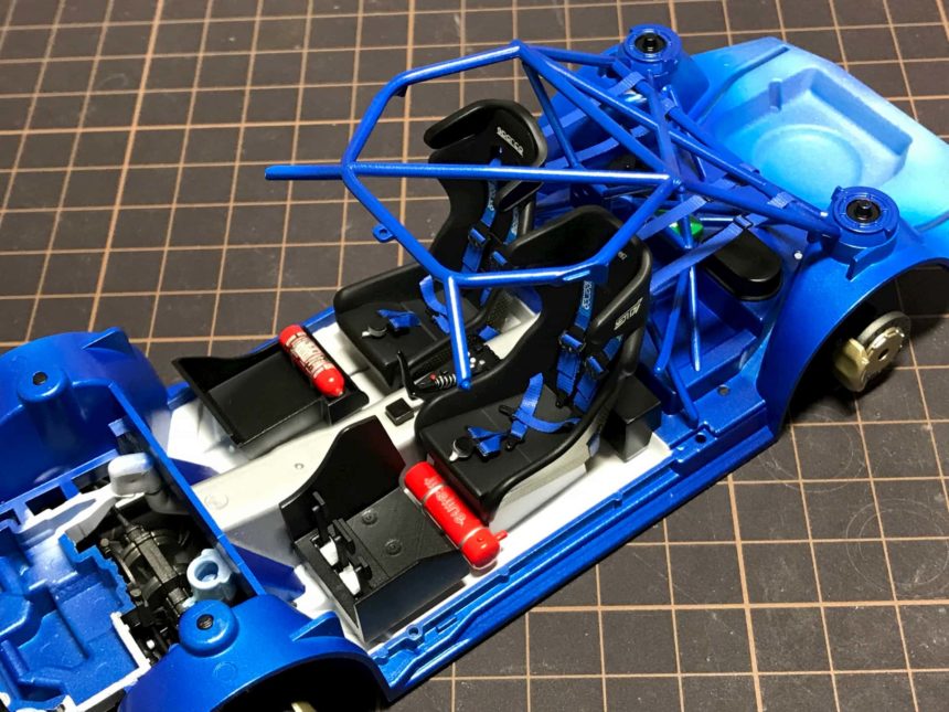 【写真】タミヤ 1/24SUBARU IMPREZA WRC'05 内装組み立て