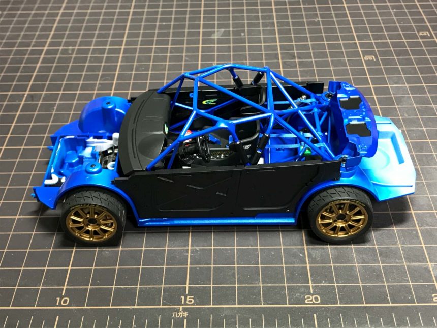 【写真】タミヤ 1/24SUBARU IMPREZA WRC'05 フロア部完成